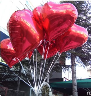 8 adet folyo kalp uan balon  Ankara efkat Mahallesi iek online 